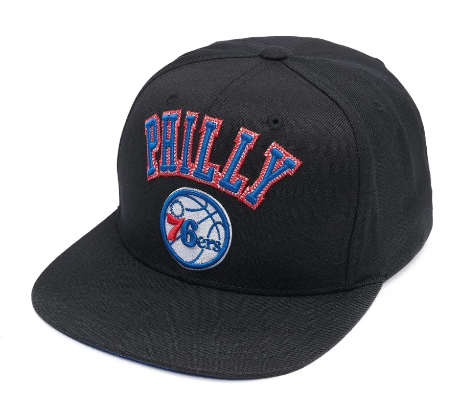 Mitchell & Ness Men's NBA Zz Snapback 76Ers Snapback Caps sold by Zulily