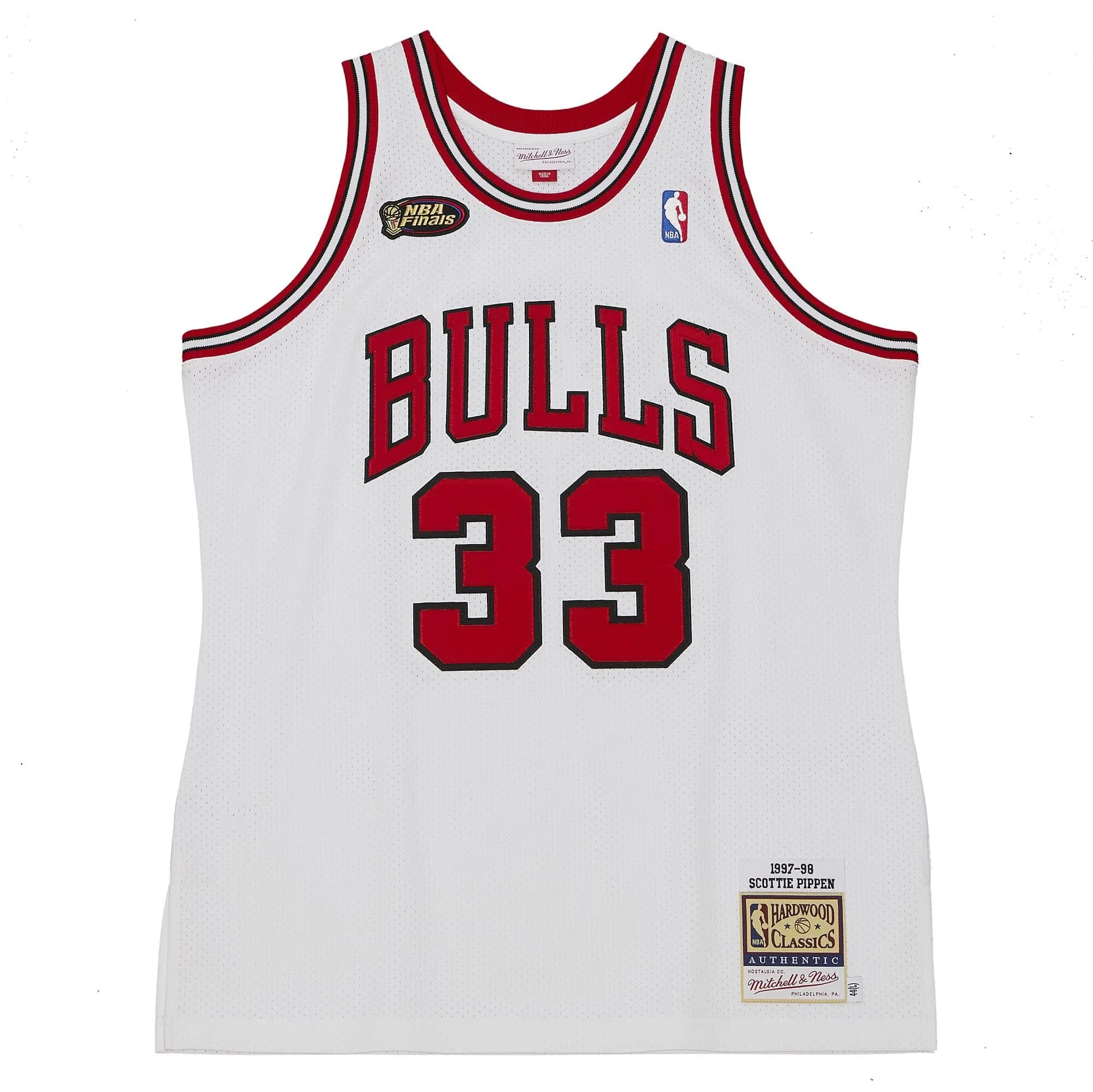 Mitchell & Ness NBA Home Finals Jersey Chicago Bulls 1997 Scottie Pippen sold by Zulily