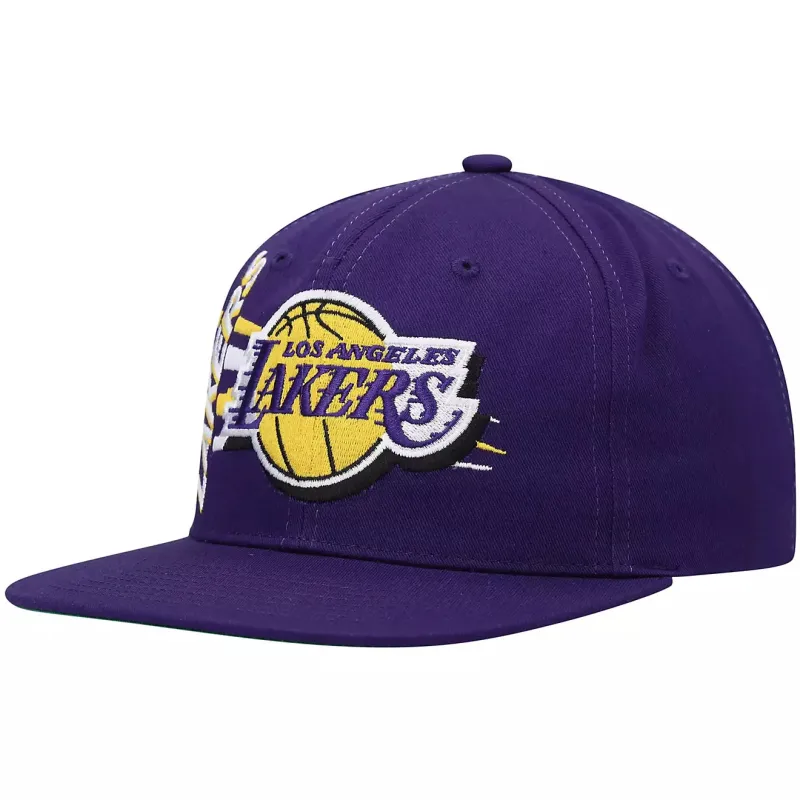 Mitchell & Ness Men's NBA Retro Bolt Deadstock Snapback Lakers Snapback Caps sold by Zulily