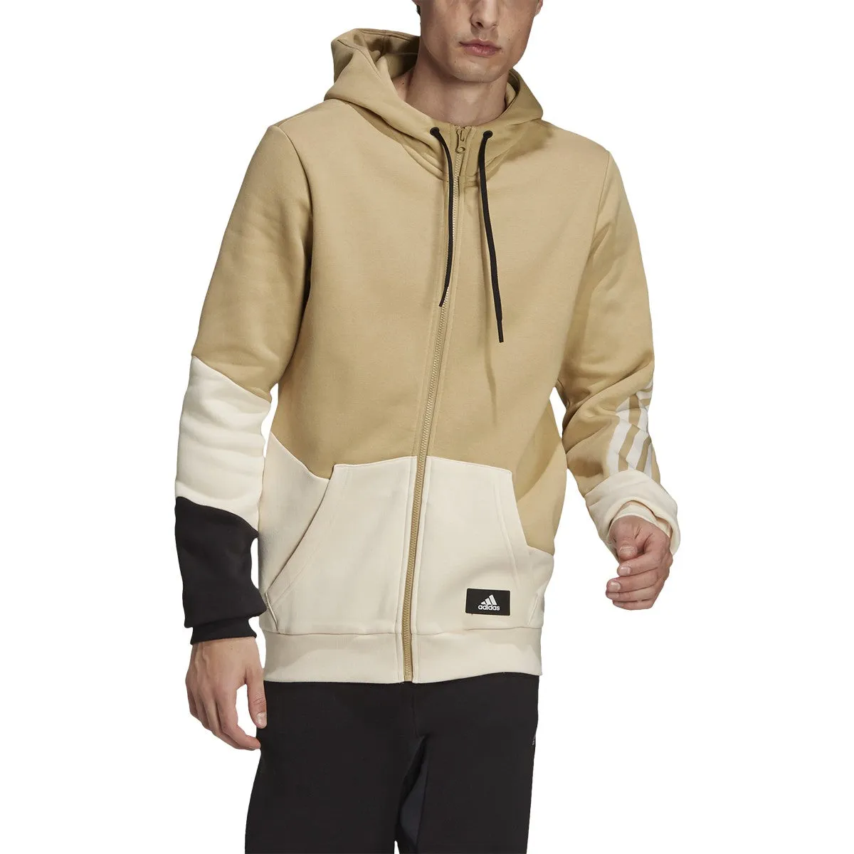 adidas Men's Fleece Colorblock Hoodie sold by Zulily