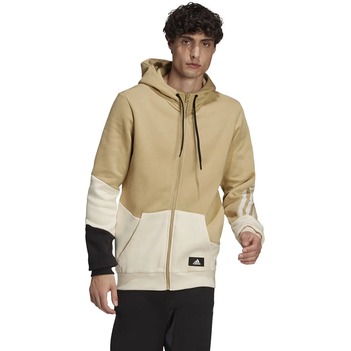 adidas Men's Fleece Colorblock Hoodie sold by Zulily product image thumbnail 3