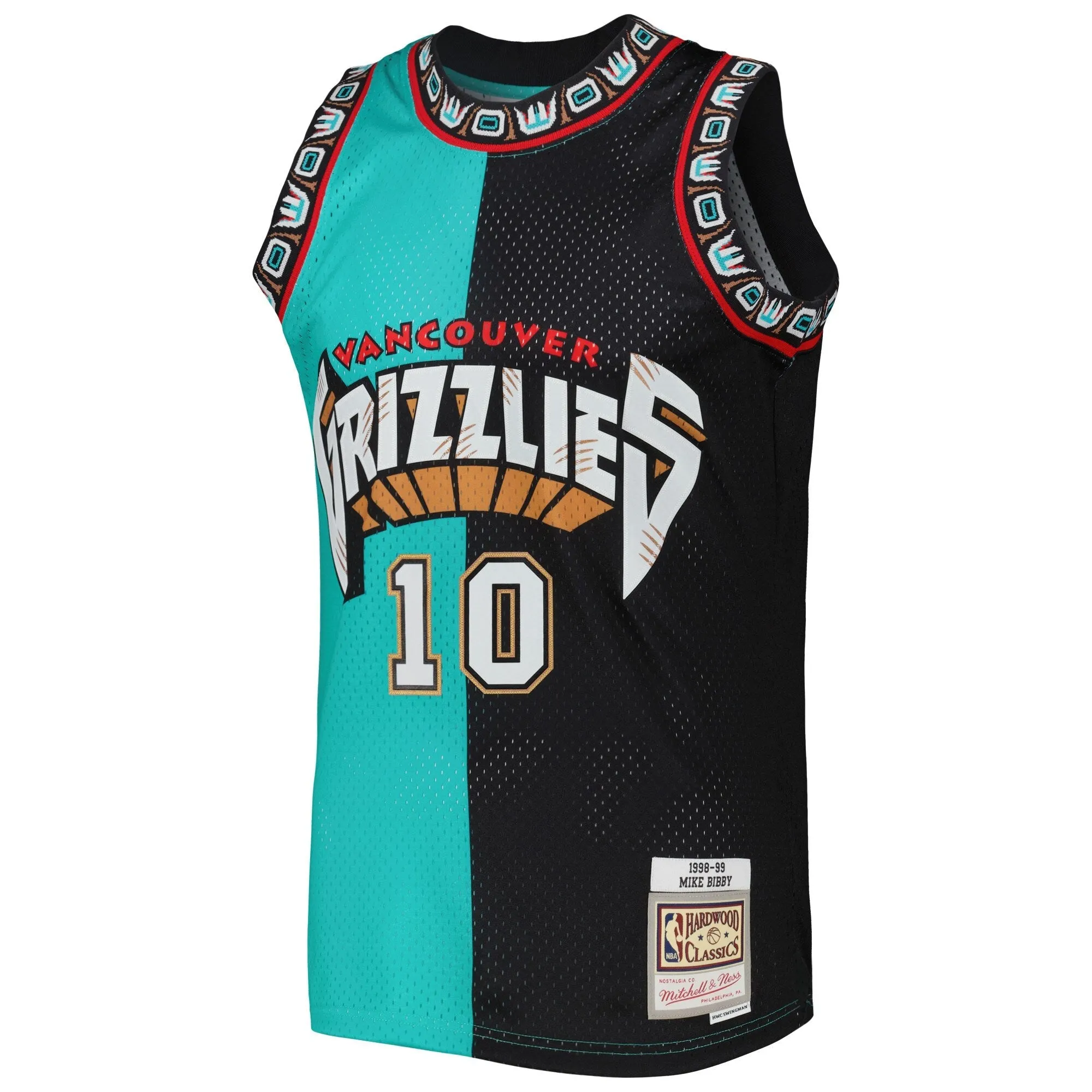Mitchell & Ness NBA Split Swingman Jersey Vancouver Grizzlies 2000 Mike Bibby sold by Zulily product image thumbnail 2