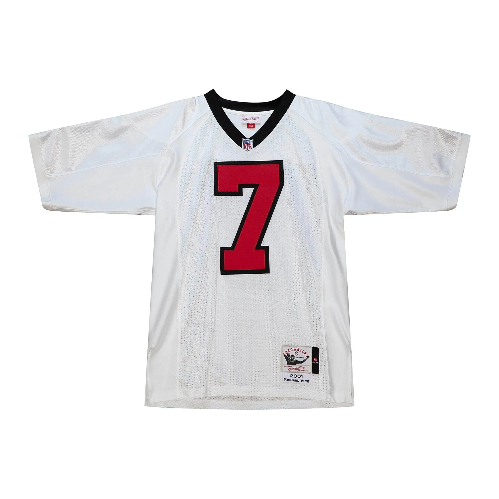 Mitchell & Ness NFL White Jersey Atlanta Falcons 2001 Michael Vick sold by Zulily