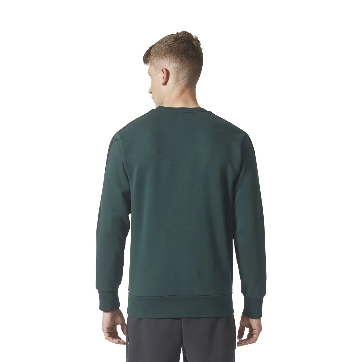 adidas Men's Essential 3S Crew Sweatshirt sold by Zulily product image thumbnail 2