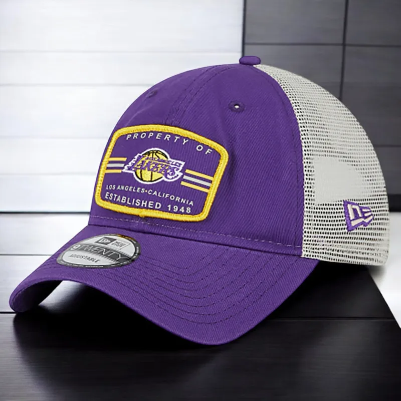 New Era Men's NBA 920 Property E1 Trucker Snapback Lakers made by New Era