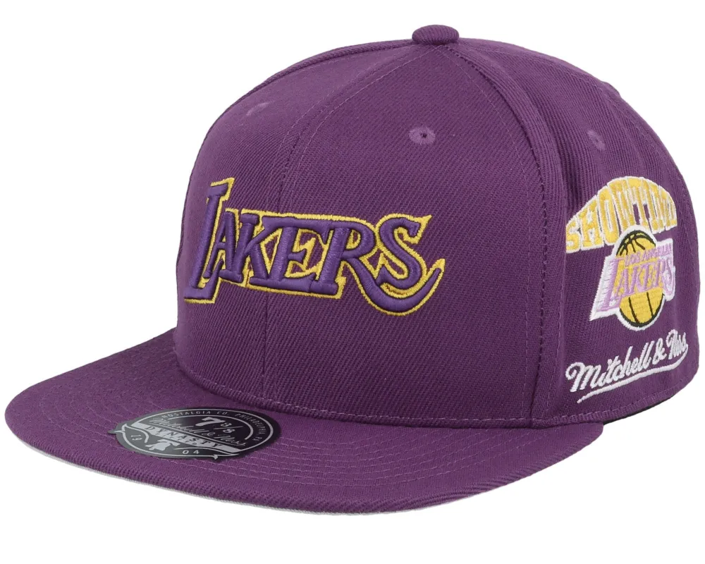 Mitchell & Ness Men's NBA Team Origins Fitted Hwc Lakers Fitted Caps sold by Zulily