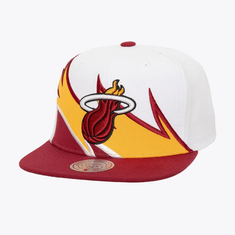 Mitchell & Ness Men's NBA Waverunner Snapback Heat Snapback Caps sold by Zulily