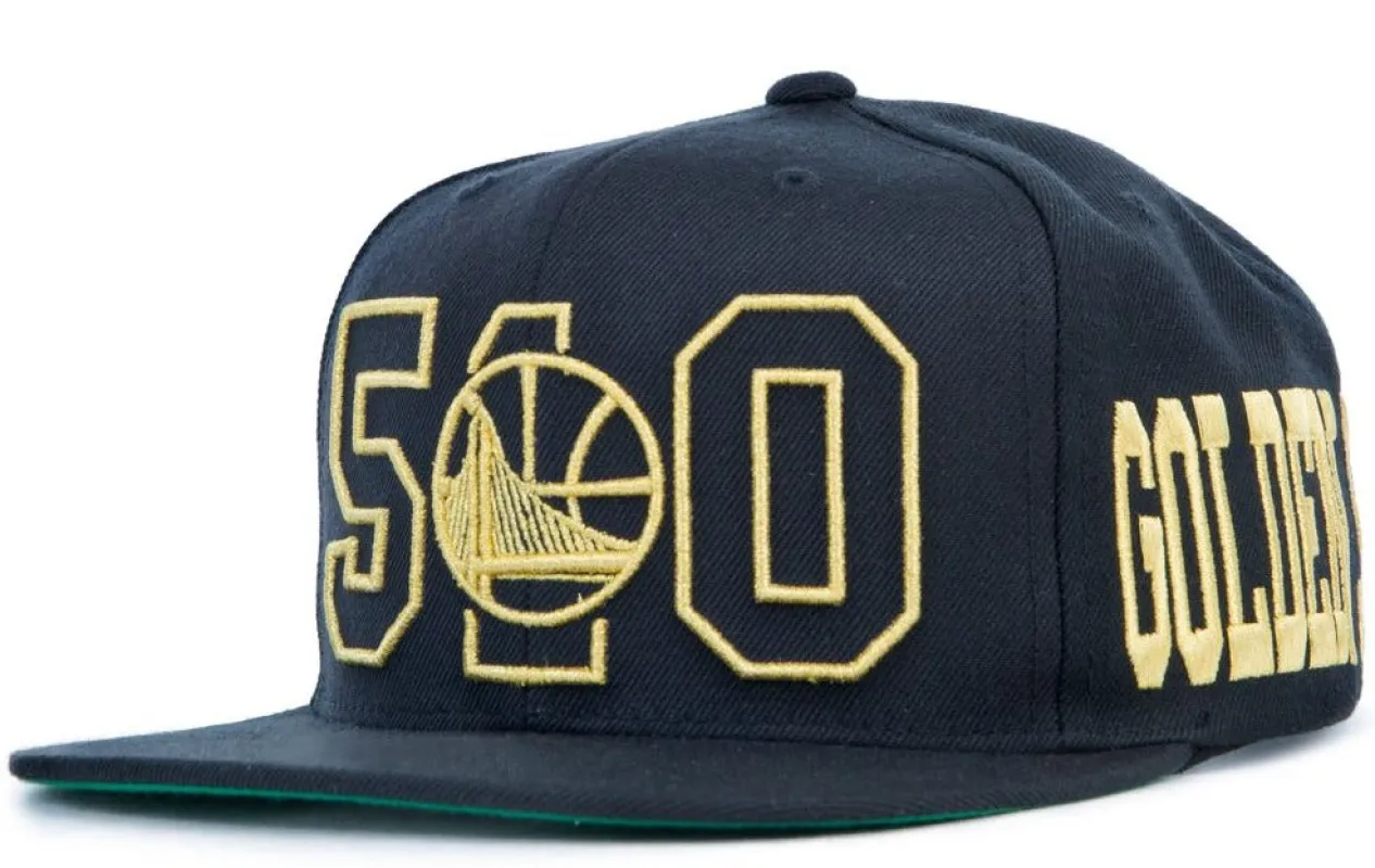 Mitchell & Ness Men's NBA Golden State Warriors Gold Oaktown Snapback sold by Zulily