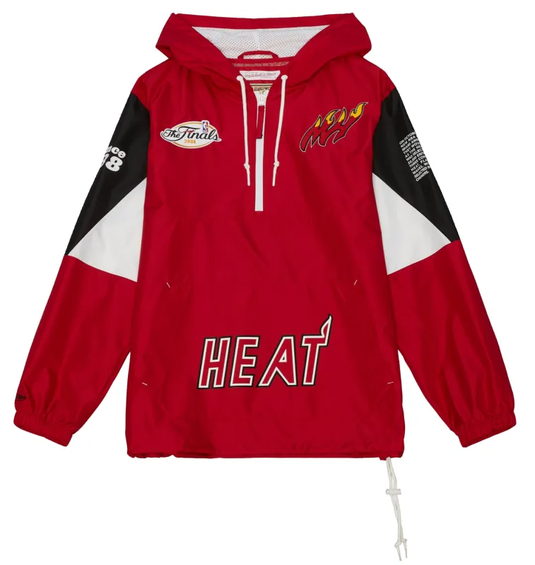 Mitchell & Ness Men's NBA Team Origins Pullover Anorak Heat made by Mitchell & Ness