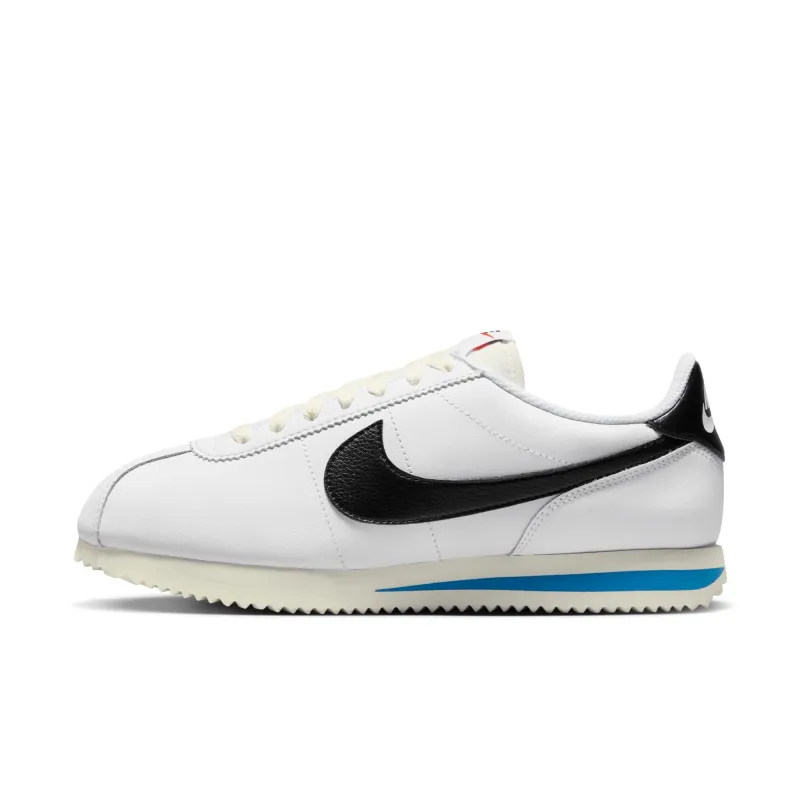 Nike Women's Cortez 'White Black Light Photo Blue' Sneakers made by Nike