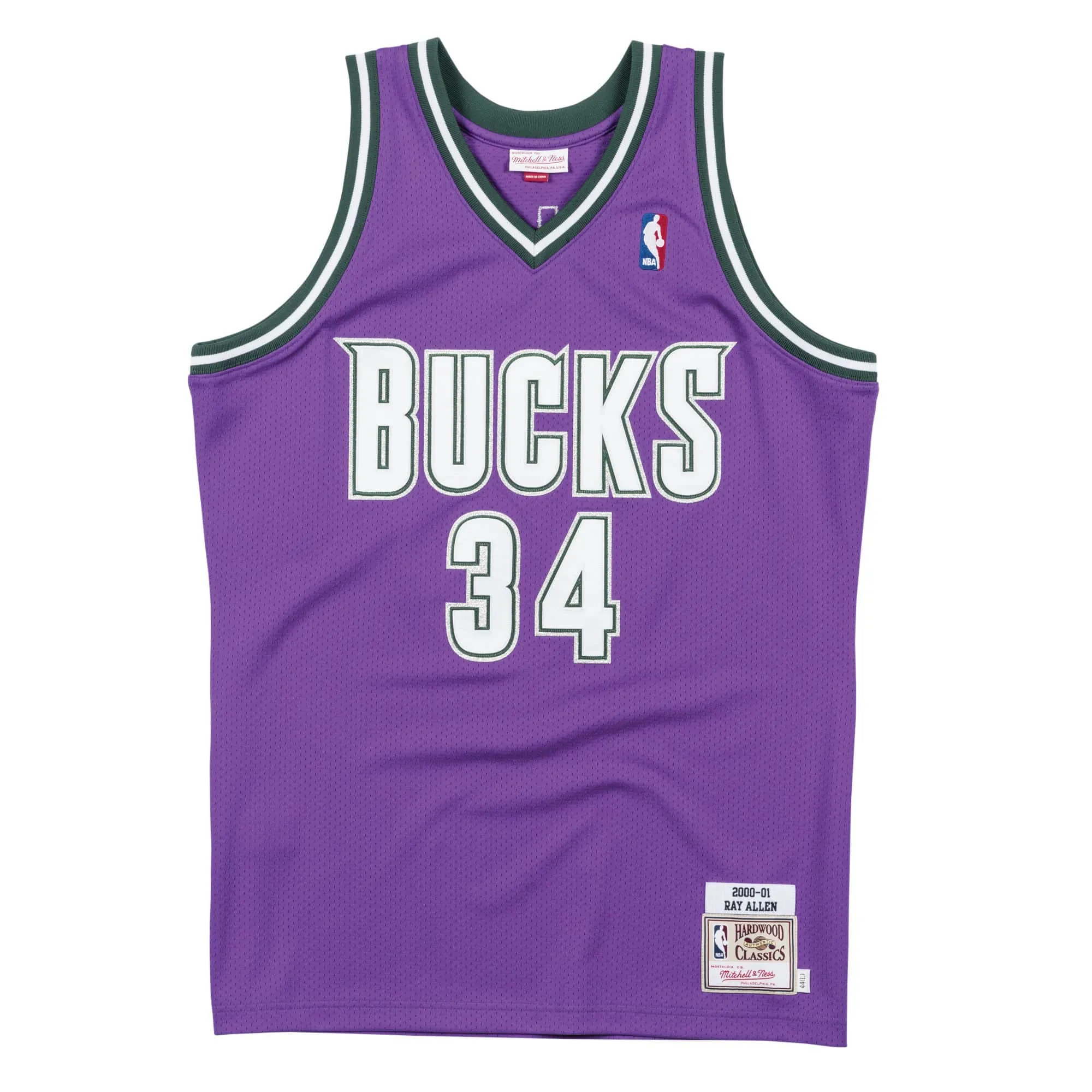 Mitchell & Ness NBA Authentic Jersey Milwaukee Bucks 2000 Ray Allen sold by Zulily