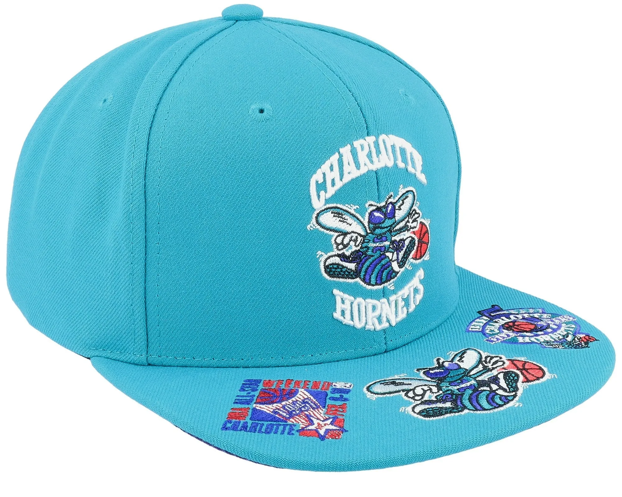 Mitchell & Ness Men's NBA Front Face Snapback Hwc Hornets Snapback Caps sold by Zulily product image thumbnail 2