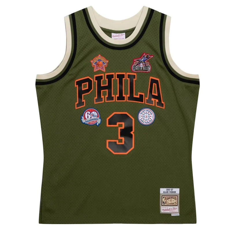 Mitchell & Ness Men's Flight Swingman Jersey 76Ers 1996 Allen Iverson Jerseys sold by Zulily