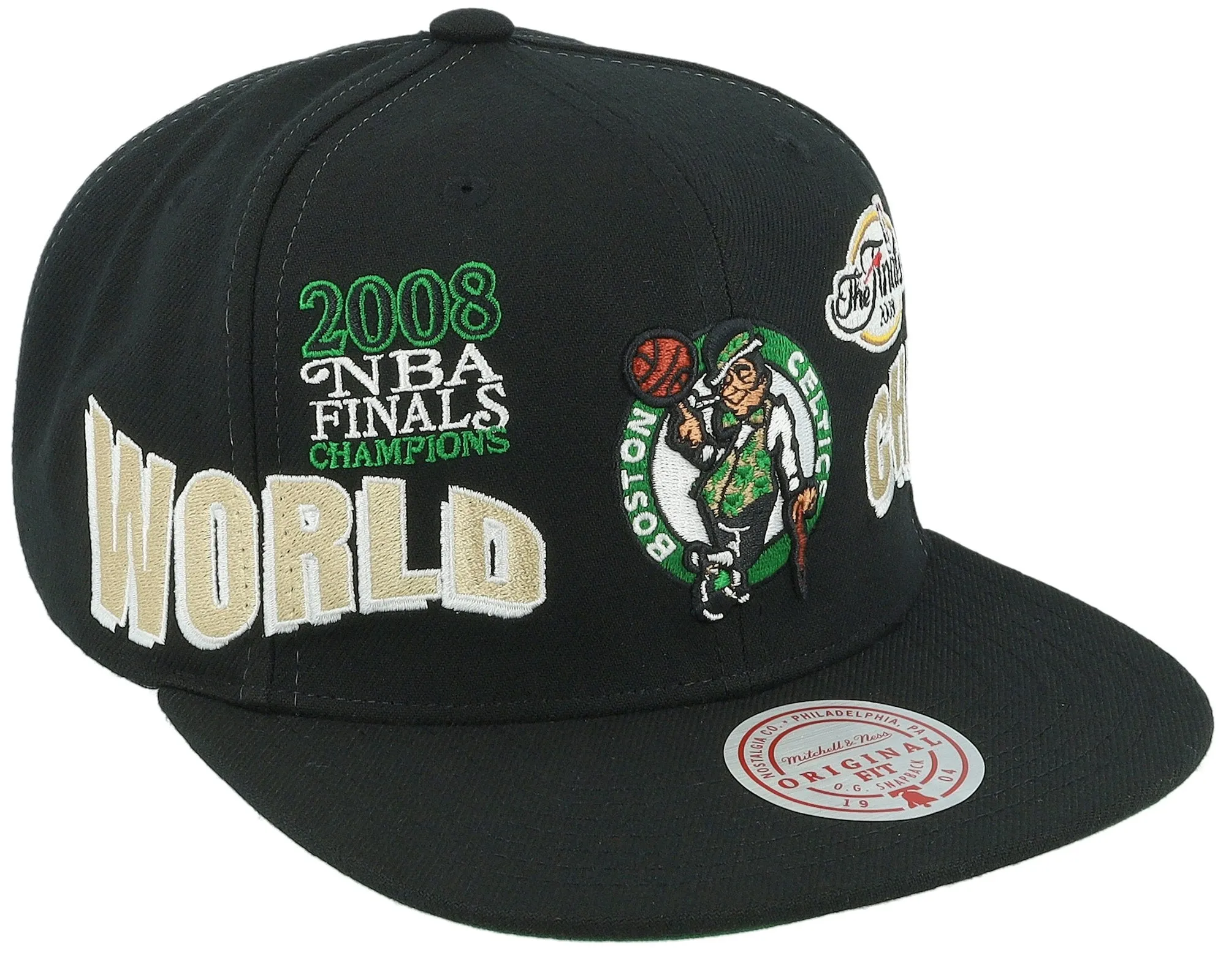 Mitchell & Ness Men's NBA World Champs Snapback Celtics Snapback Caps sold by Zulily product image thumbnail 2