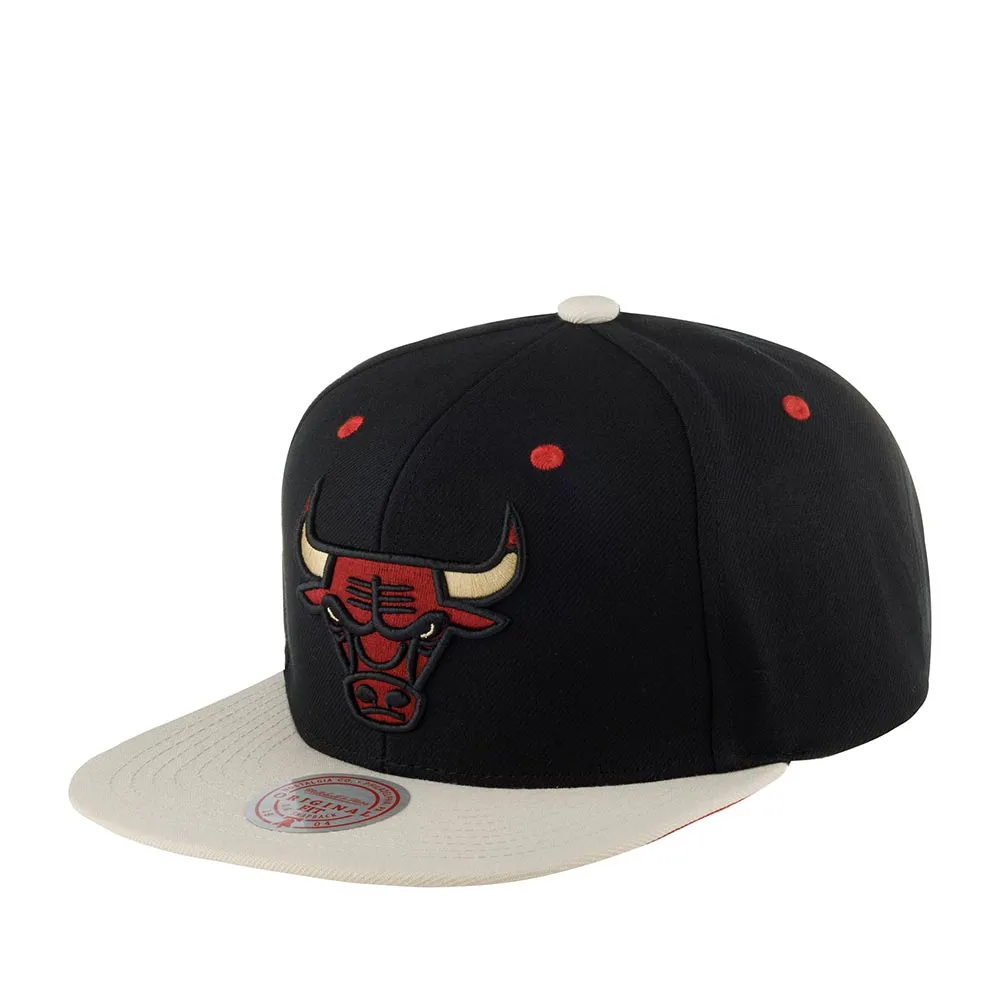 Mitchell & Ness Men's NBA Pin Drop Snapback Bulls Snapback Caps sold by Zulily