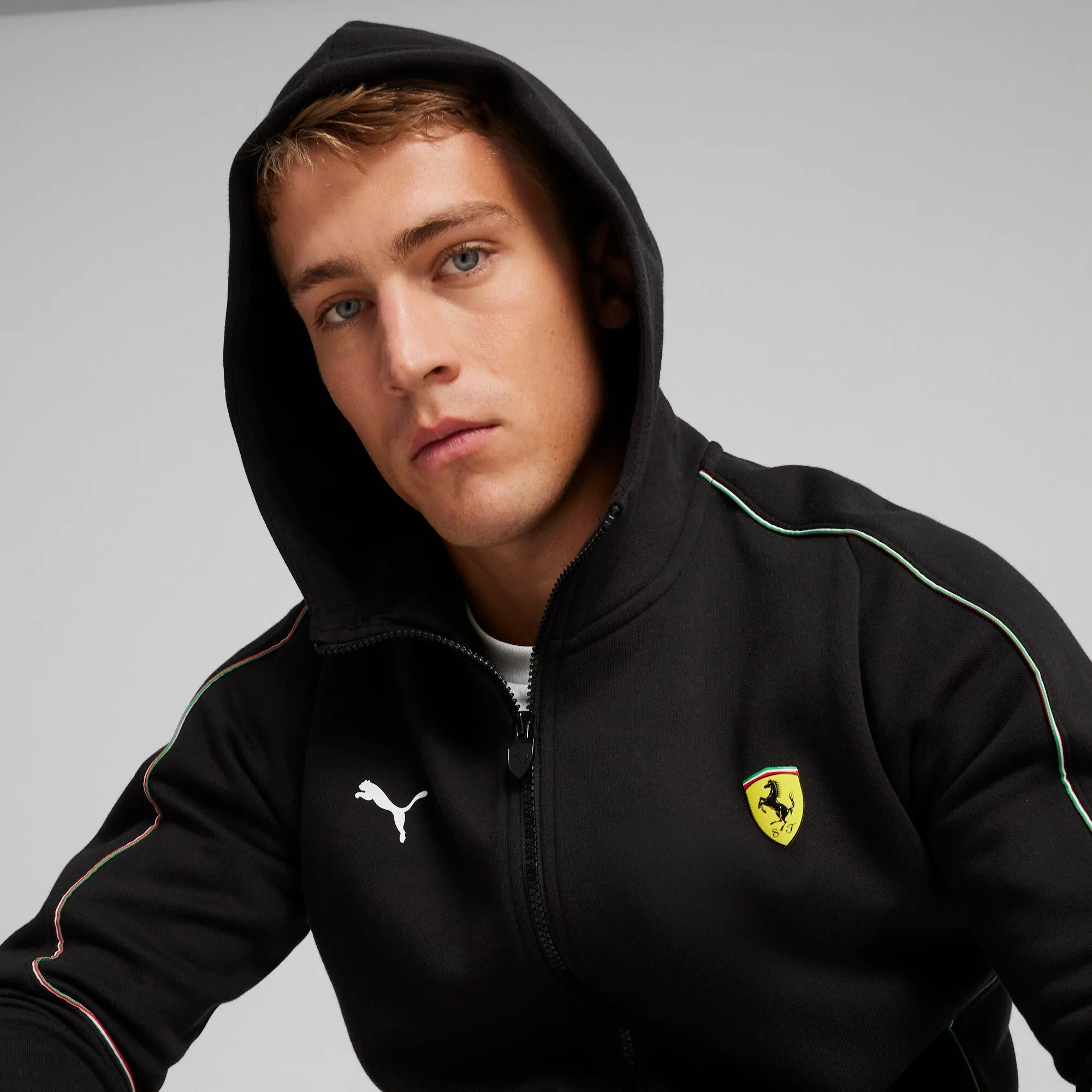 Puma Men's Ferrari Race Hooded Sweat Jacket Jackets sold by Zulily product image thumbnail 3