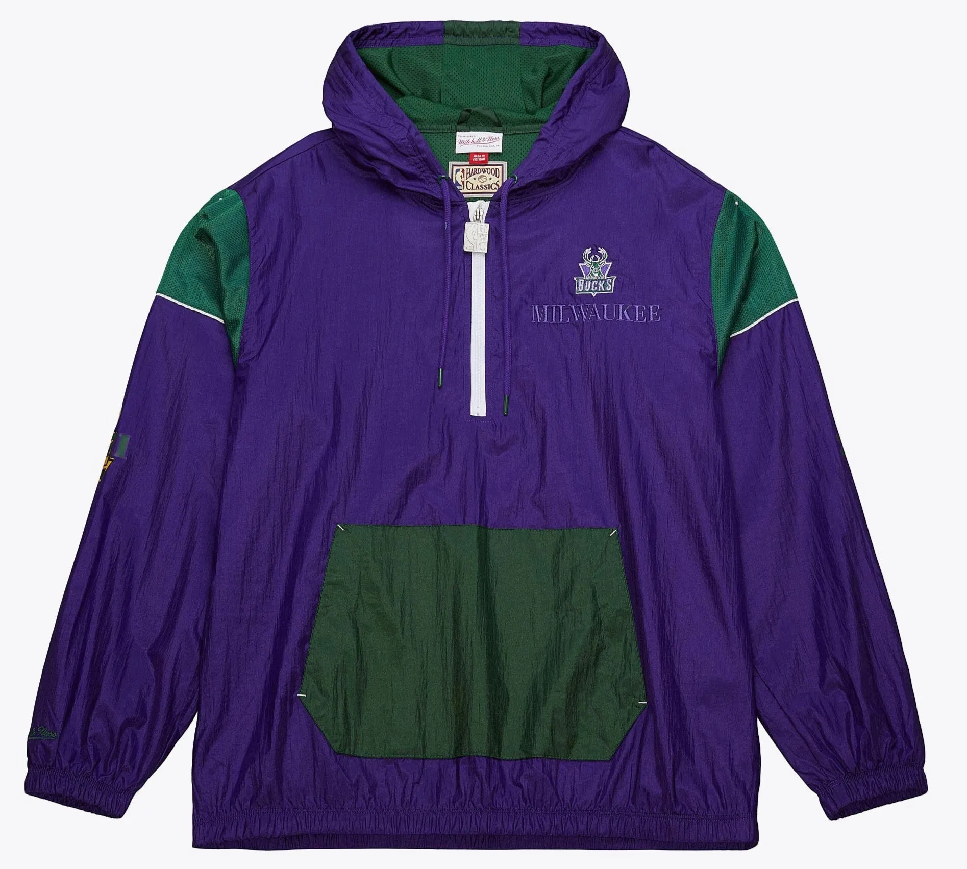 Mitchell & Ness Men's NBA Team Og 3.0 Anorak Vintage Logo Bucks sold by Zulily