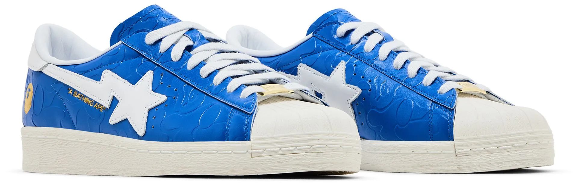 adidas Men's Superstar Vintage 'Bape Blue White' Sneakers sold by Zulily product image thumbnail 2