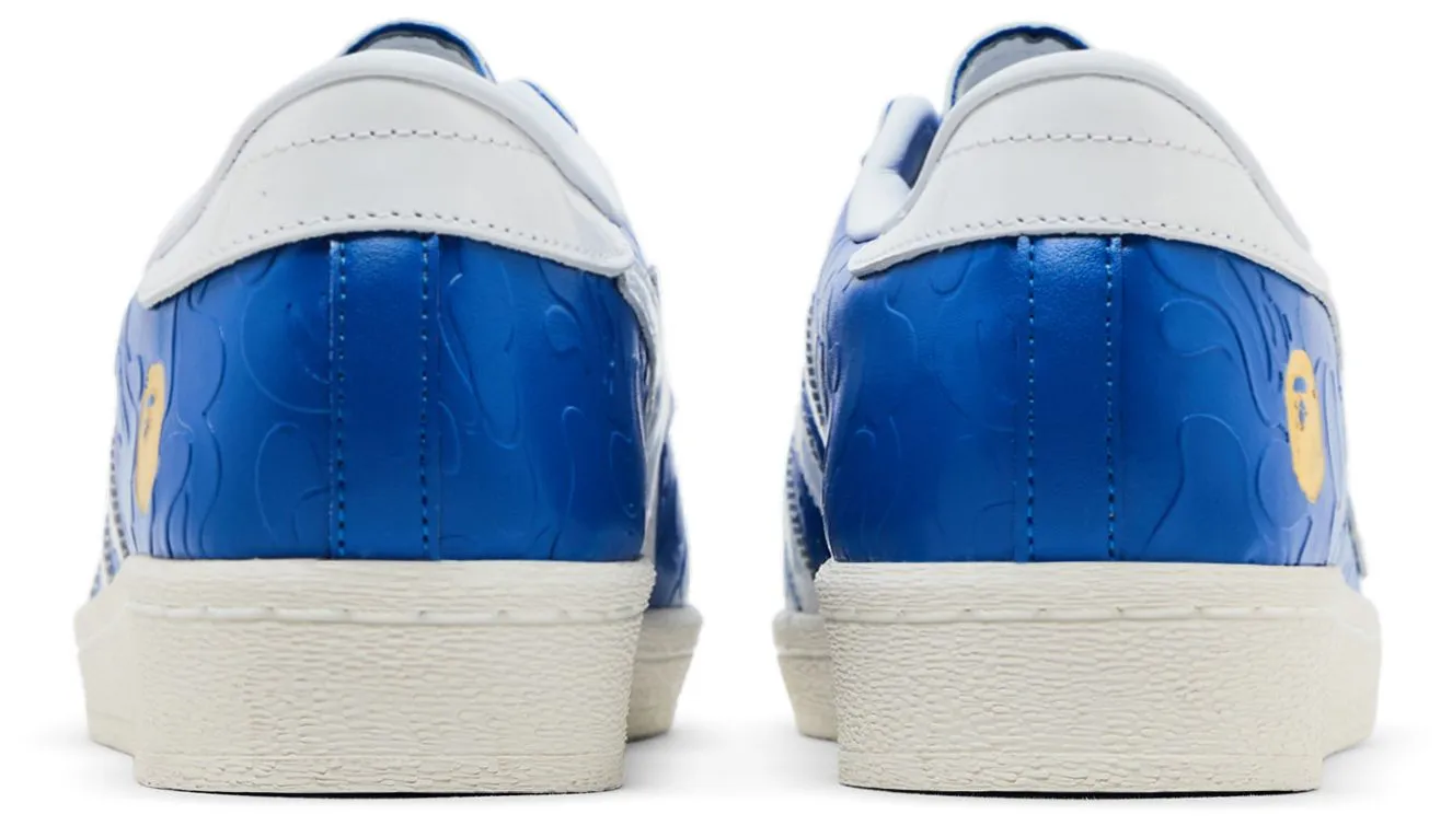 adidas Men's Superstar Vintage 'Bape Blue White' Sneakers sold by Zulily product image thumbnail 4