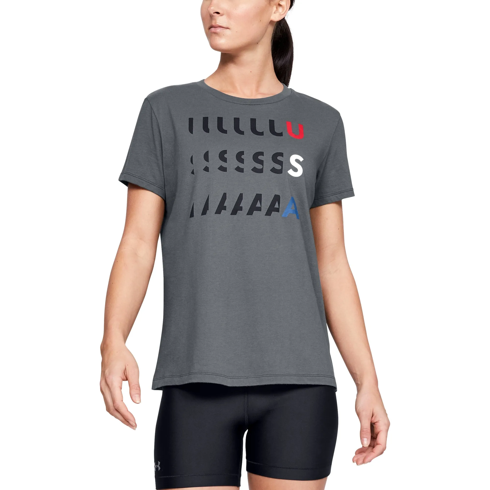 Under Armour Women's Freedom Usa Glitch T sold by Zulily