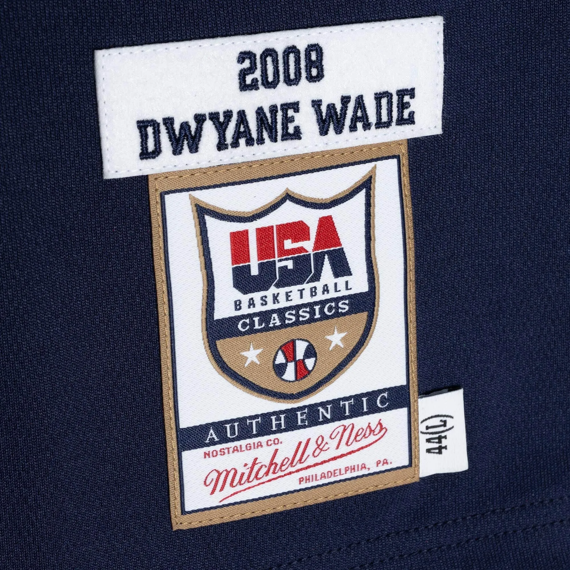 Mitchell & Ness NBA Dark Jersey Usa 2008 Dwyane Wade Jerseys sold by Zulily product image thumbnail 4