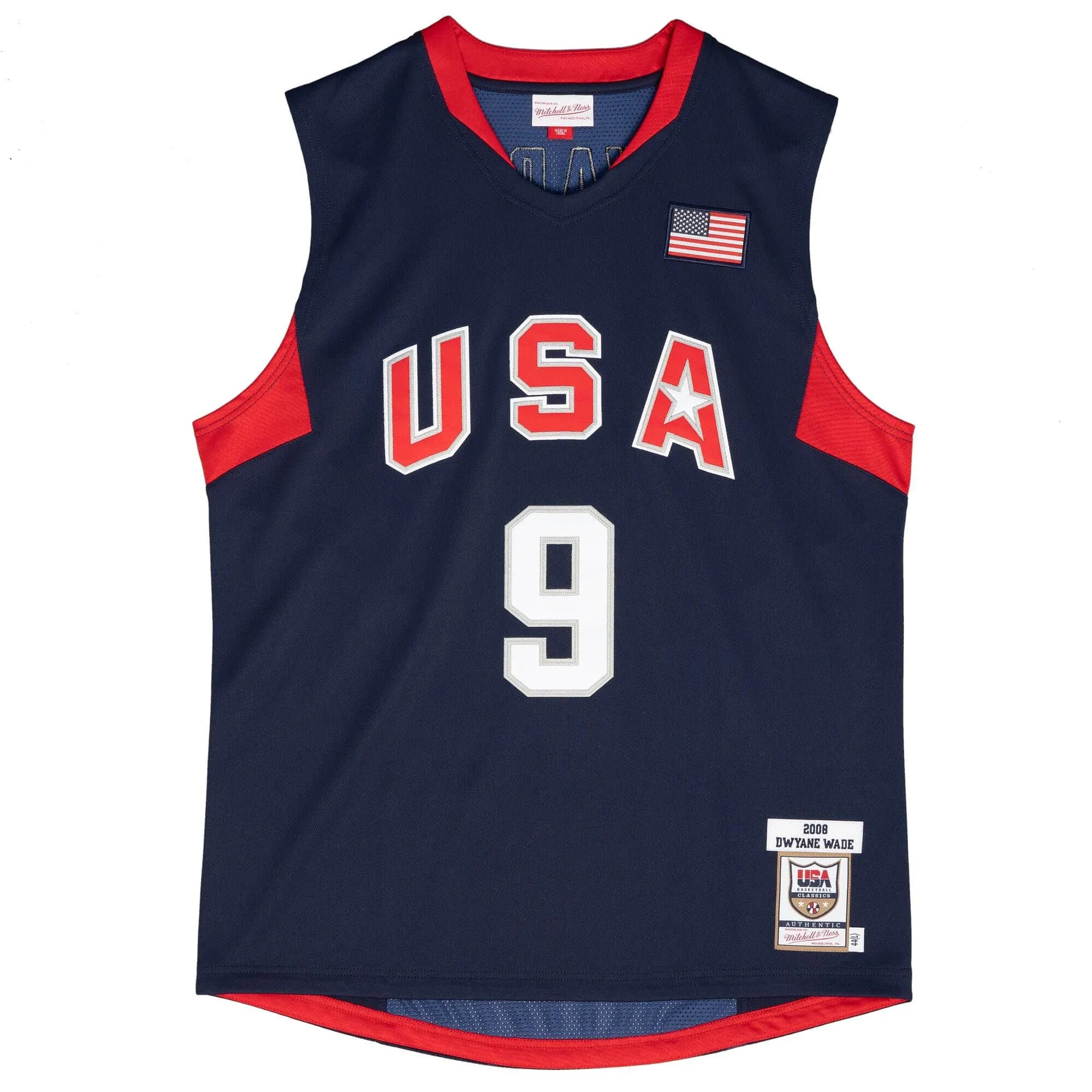 Mitchell & Ness NBA Dark Jersey Usa 2008 Dwyane Wade Jerseys sold by Zulily