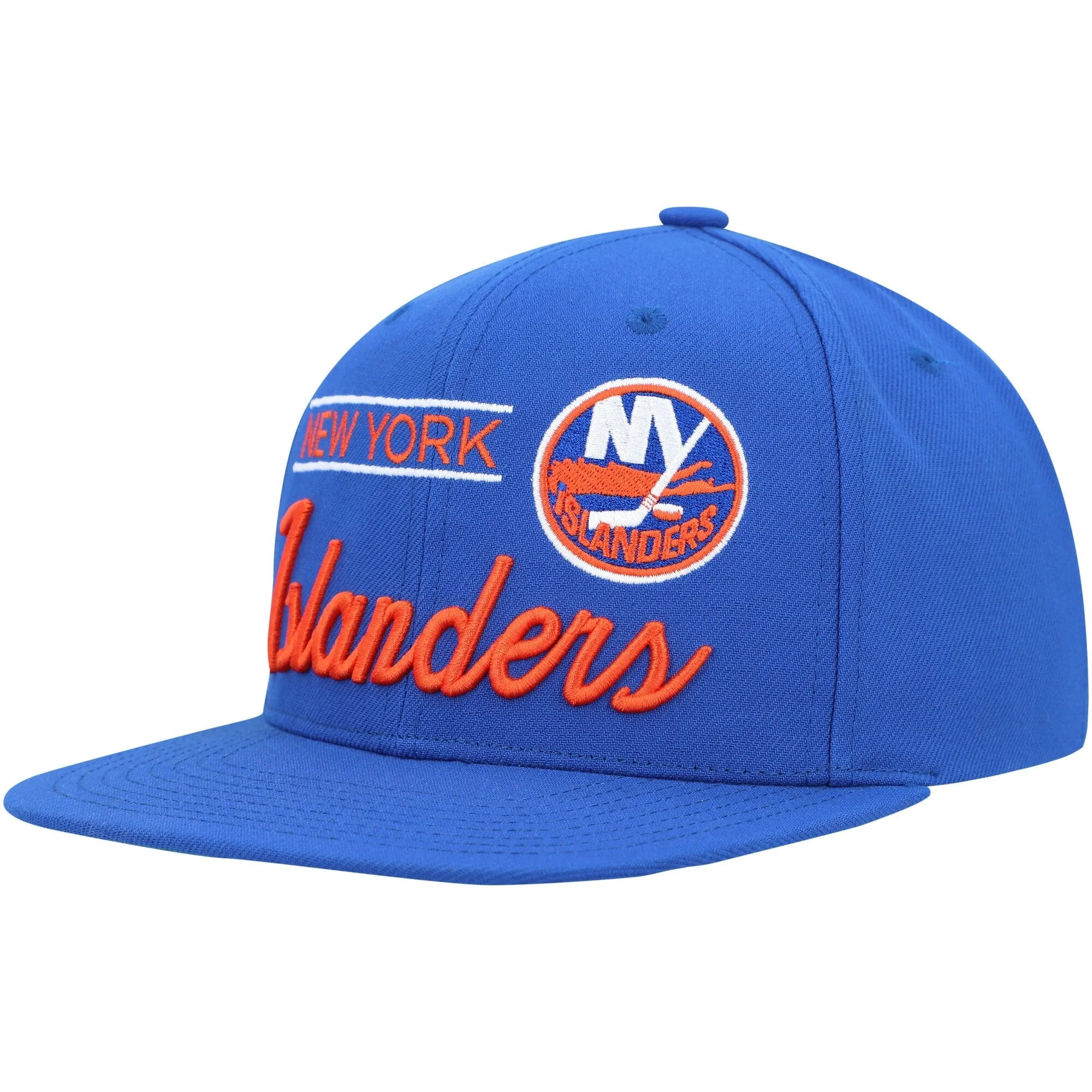 Mitchell & Ness Men's NHL Retro Lock Up Snapback Islanders Snapback Caps sold by Zulily