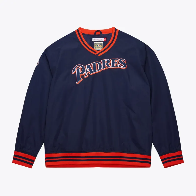 Mitchell & Ness Men's MLB Nylon Pullover Jacket Vintage Logo Padres Pullovers sold by Zulily