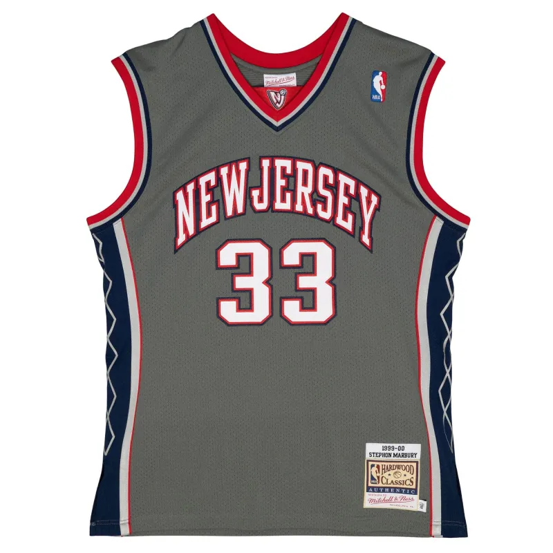 Mitchell & Ness NBA Alt Jersey New Jersey Nets 1999 Stephon Marbury Jerseys sold by Zulily