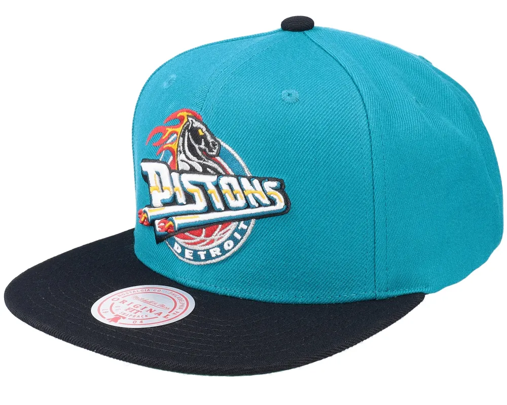 Mitchell & Ness Men's NBA Team 2 Tone 2.0 Snapback Hwc Pistons Snapback Caps made by Mitchell & Ness