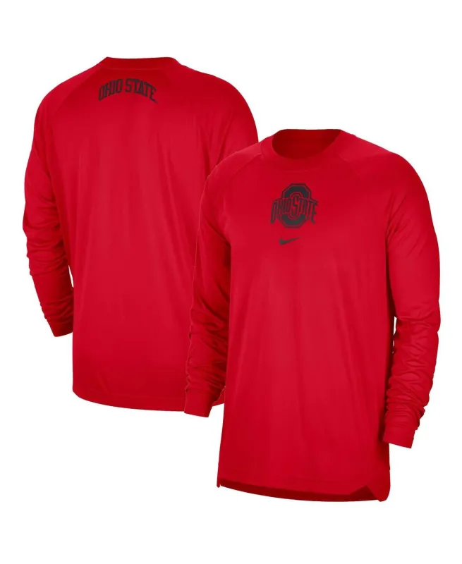 Nike Men's Scarlet Ohio State Buckeyes Basketball Spotlight Performance Raglan T-Shirt T-Shirts sold by Zulily