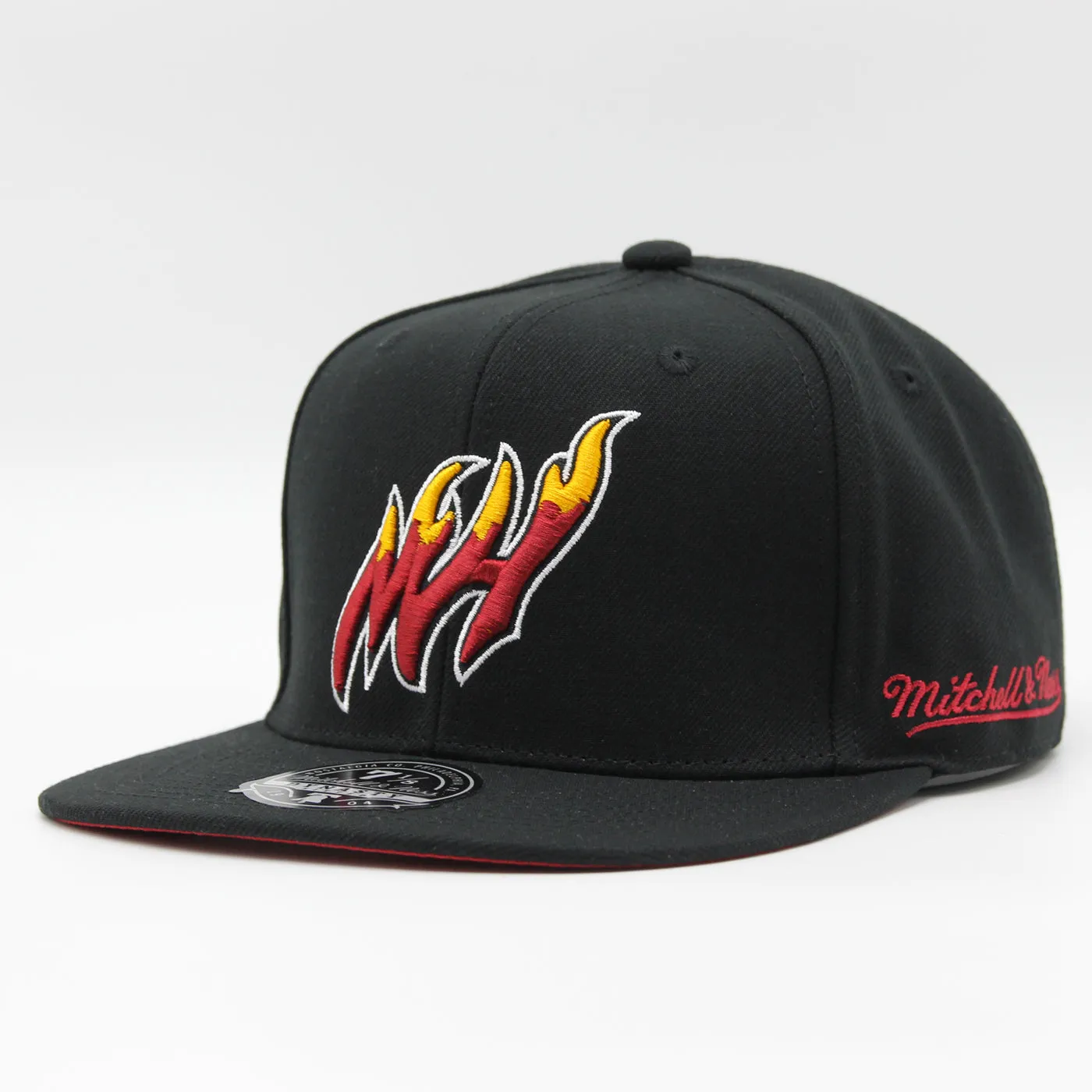 Mitchell & Ness Men's NBA Logo History Fitted Hwc Heat Fitted Caps sold by Zulily