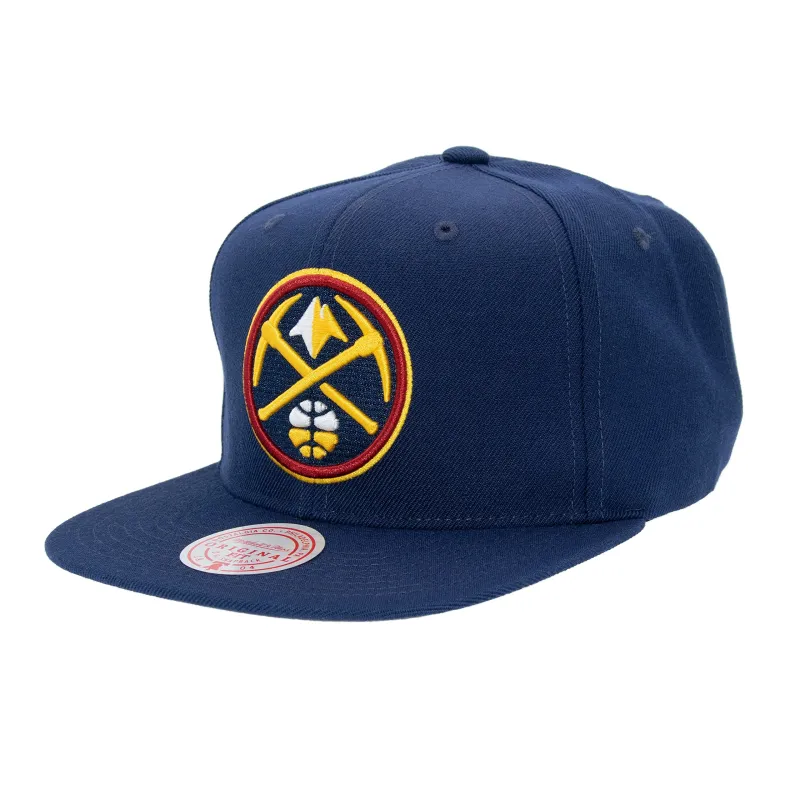 Mitchell & Ness Men's NBA Team Ground 2.0 Snapback Nuggets Snapback Caps sold by Zulily