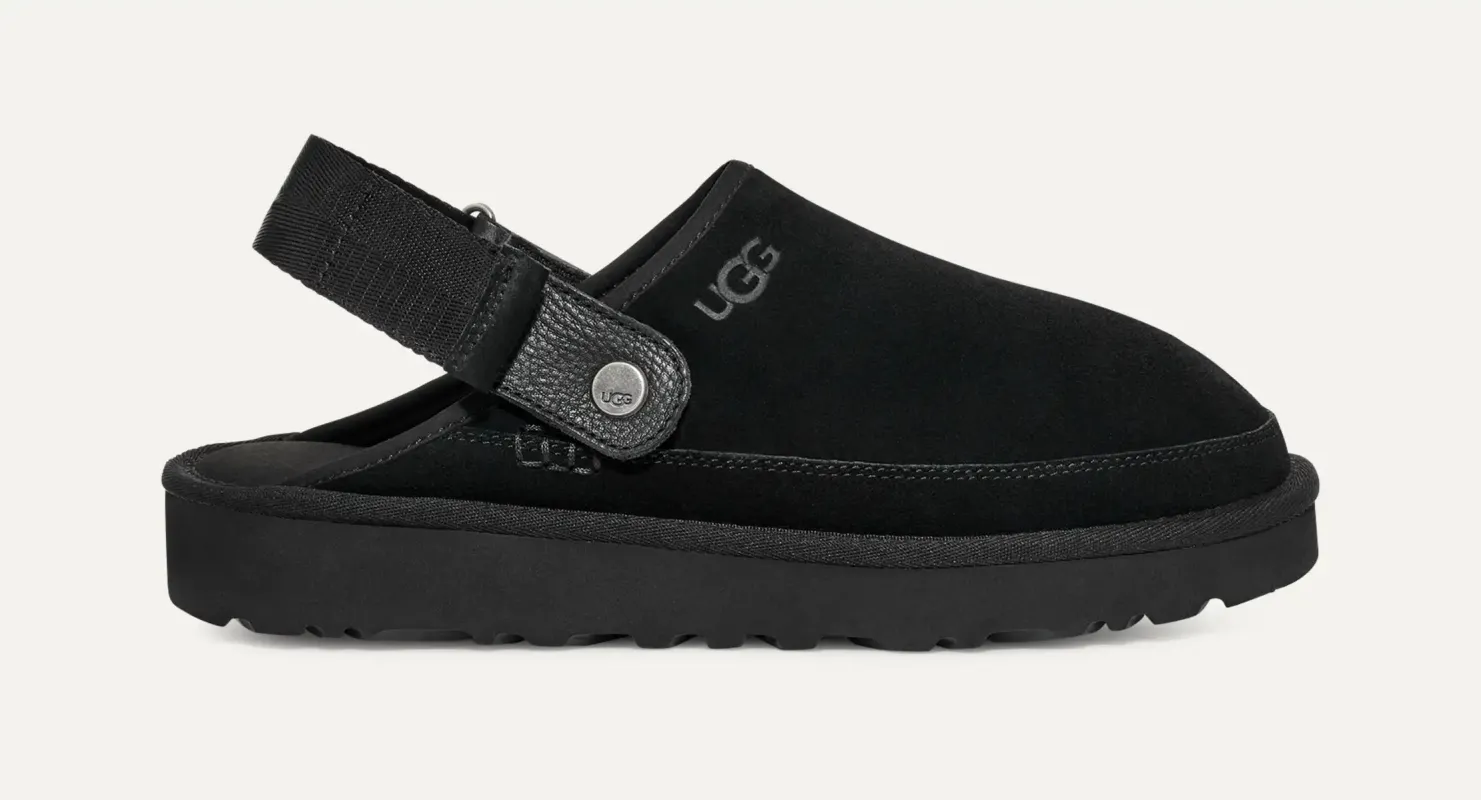 UGG Men's Goldencoast Clog 'Black' Slippers sold by Zulily