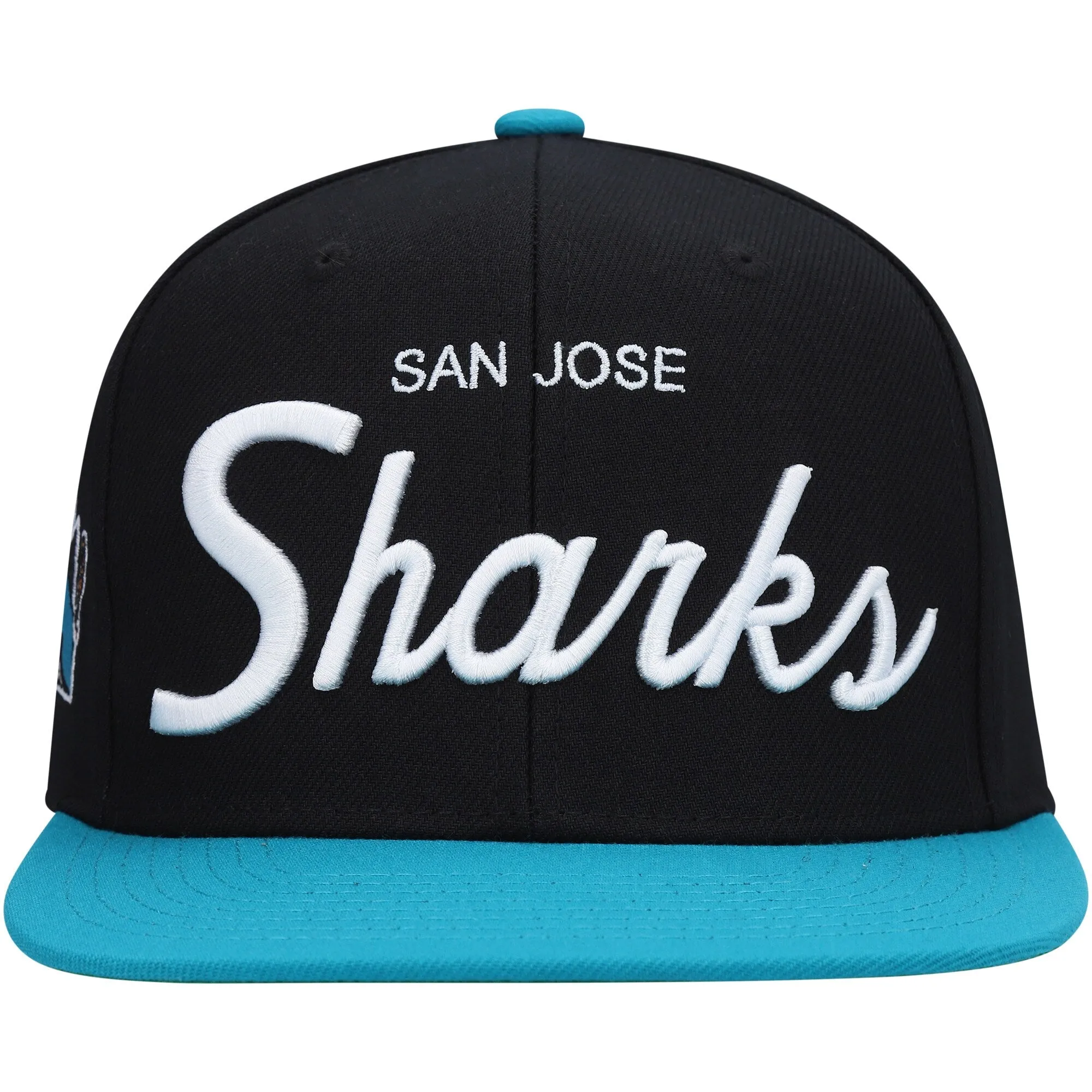 Mitchell & Ness Men's NHL Vintage Script Snapback Sharks Snapback Caps sold by Zulily product image thumbnail 2