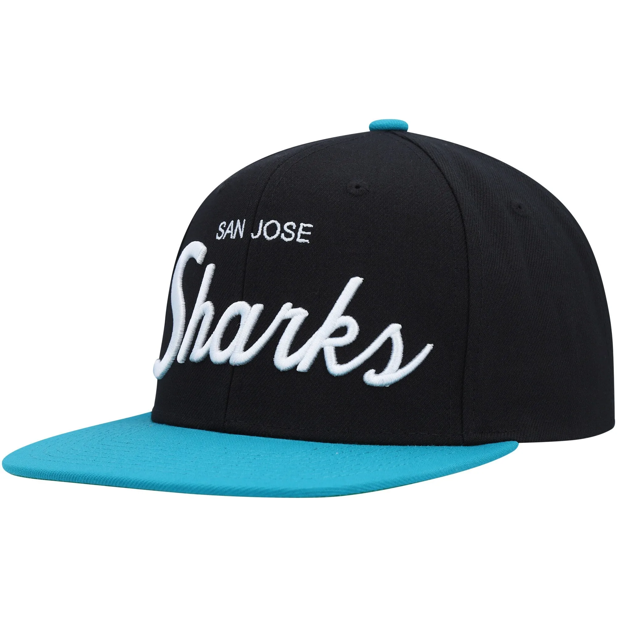 Mitchell & Ness Men's NHL Vintage Script Snapback Sharks Snapback Caps sold by Zulily product image thumbnail 3