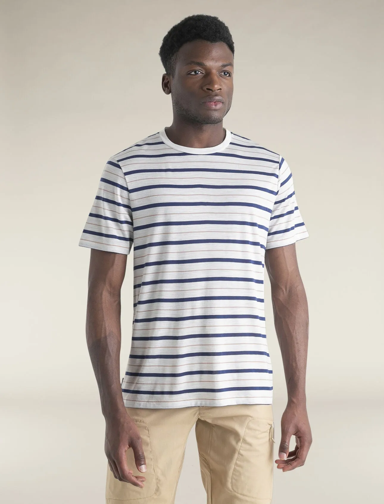 Icebreaker Men's Merino Blend Wave Stripe T-Shirt Tee Shirt sold by Zulily product image thumbnail 2