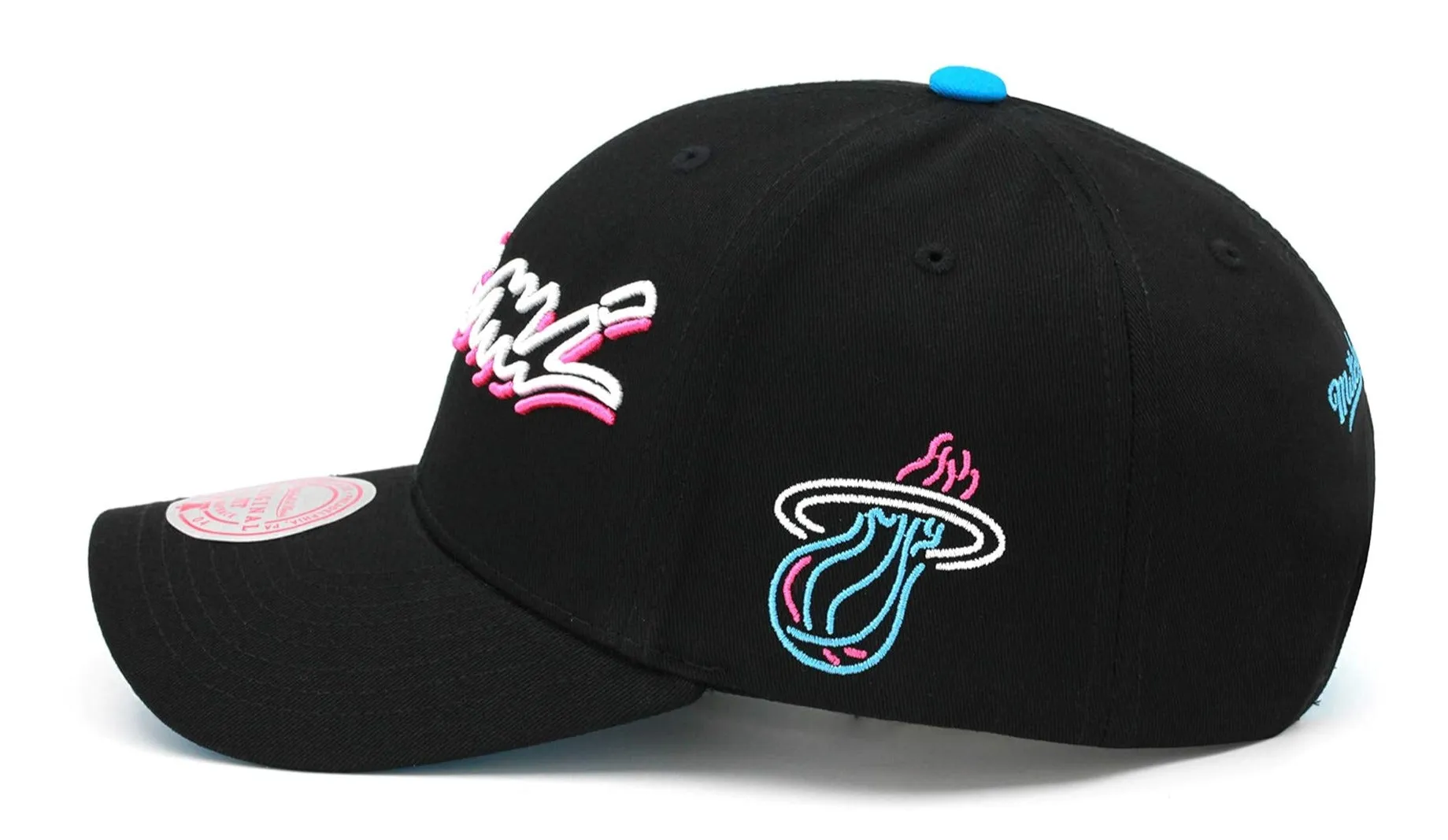 Mitchell & Ness Men's NBA Miami Heat Neon Vice Lights Wordmark Low Snapback sold by Zulily product image thumbnail 2