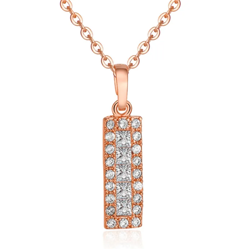 Crystal & Cubic Zirconia Card Pendant Necklace sold by Zulily