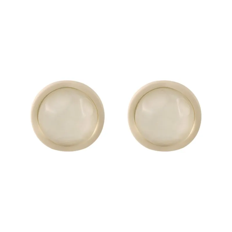 Arylic & Resin Round Stud Earrings made by Zulily
