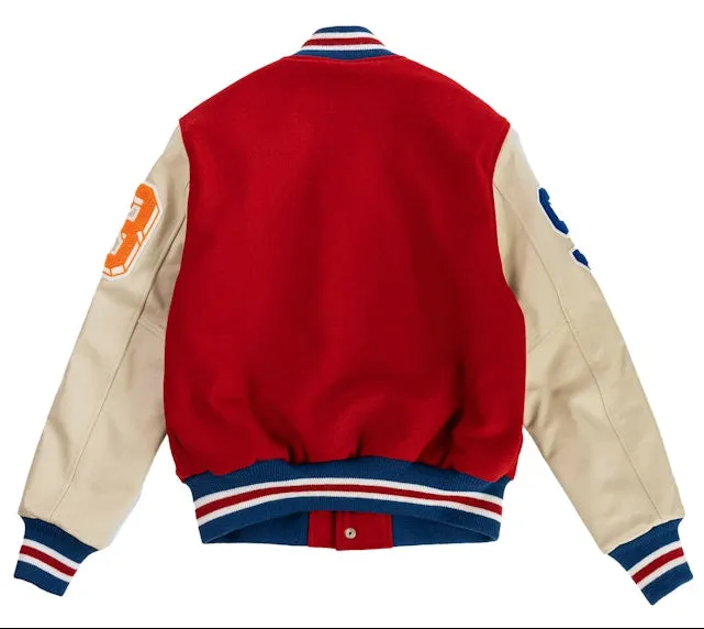 Eric Emanuel Men's Ee Varsity Letterman Wool/Leather Jacket Ss24 sold by Zulily product image thumbnail 2