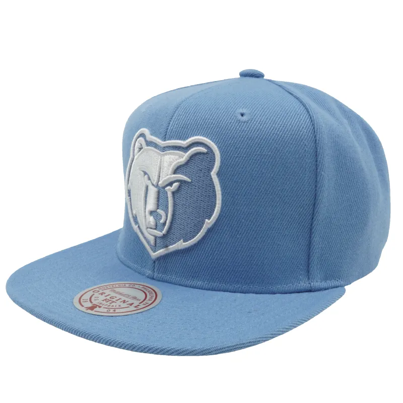 Mitchell & Ness Men's NBA Back To Basics Snapback Grizzlies Blue made by Mitchell & Ness
