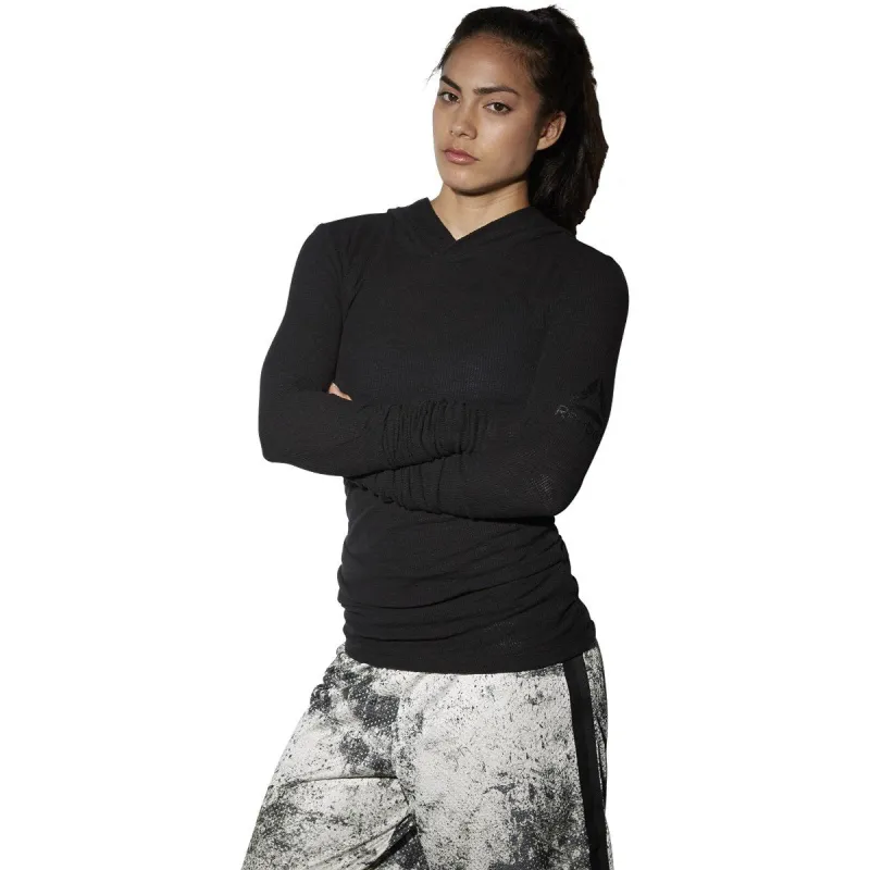 Reebok Women's The Noble Fight Long Sleeve Waffle Hoodie Sweaters sold by Zulily