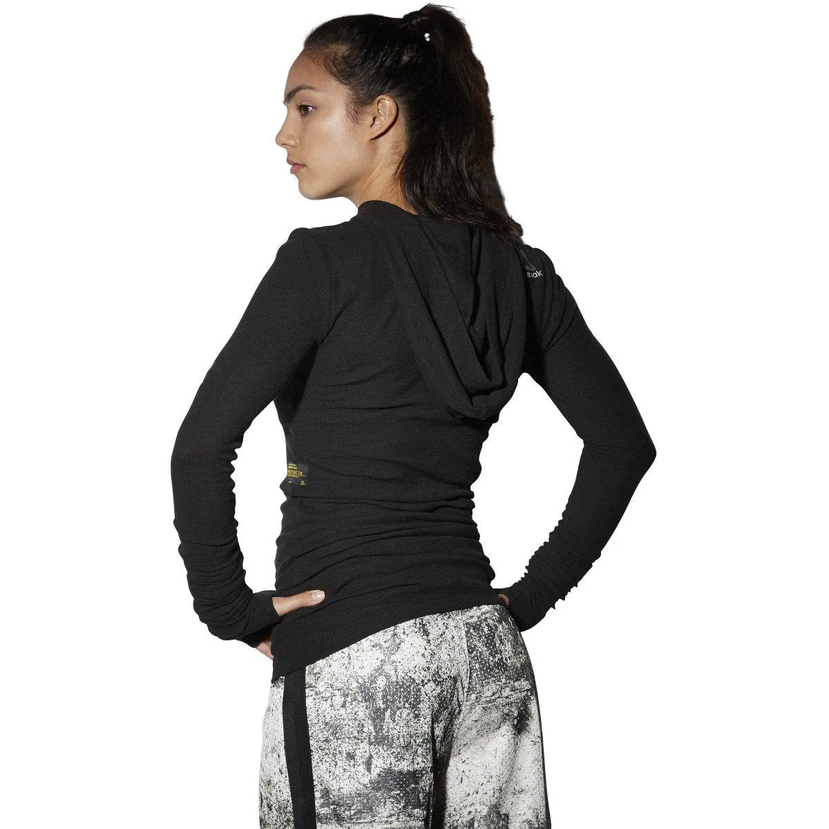 Reebok Women's The Noble Fight Long Sleeve Waffle Hoodie Sweaters sold by Zulily product image thumbnail 2