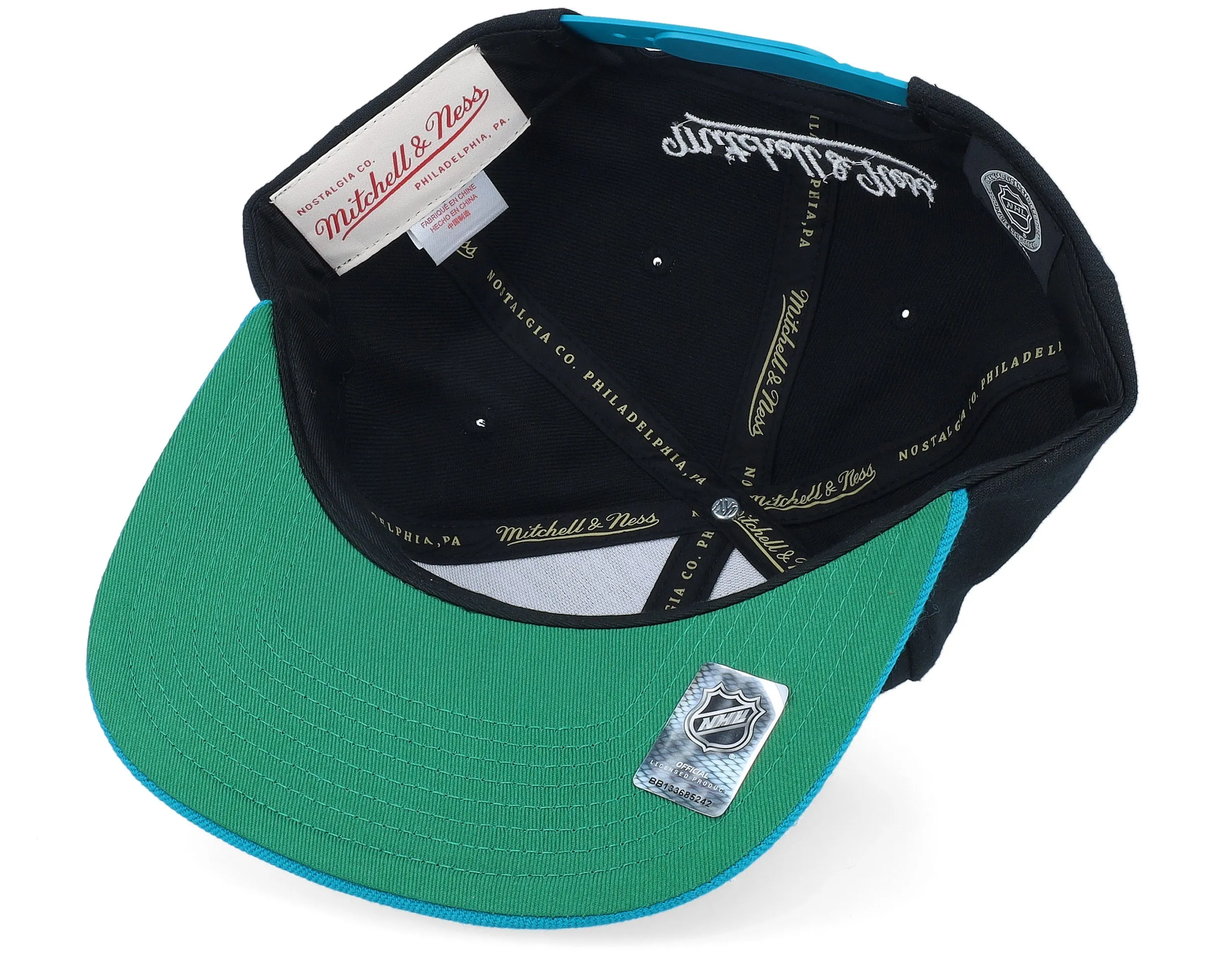 Mitchell & Ness Men's NHL Circle Splash Snapback Sharks Snapback Caps sold by Zulily product image thumbnail 4