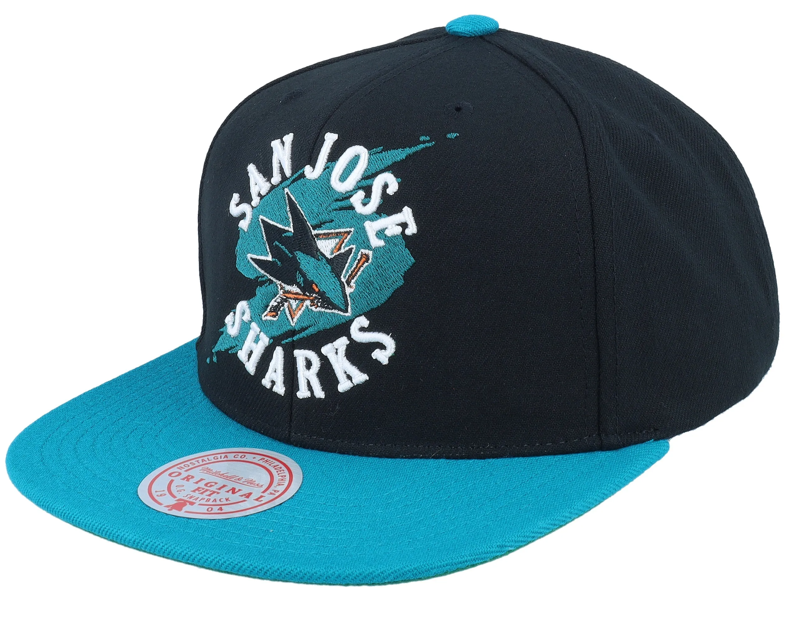 Mitchell & Ness Men's NHL Circle Splash Snapback Sharks Snapback Caps sold by Zulily product image thumbnail 2