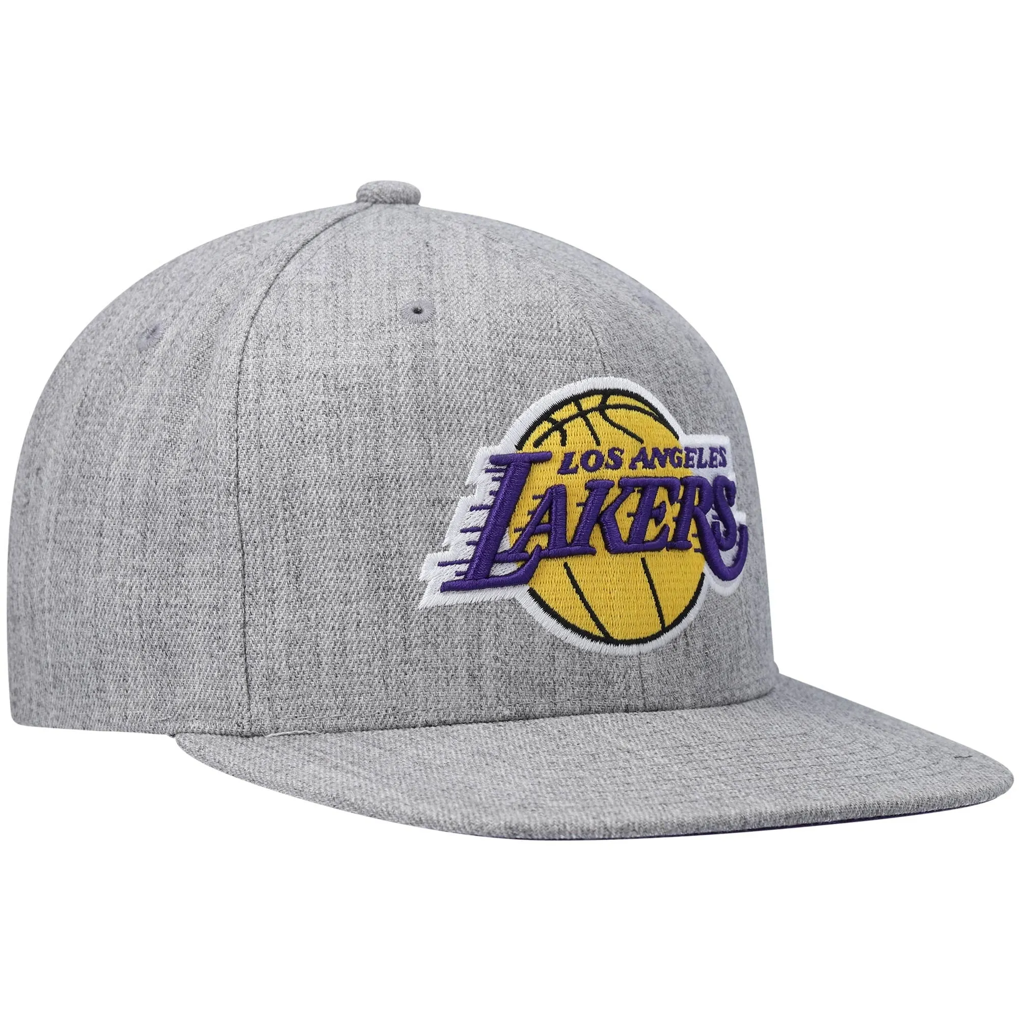 Mitchell & Ness Men's NBA Team Heather 2.0 Snapback Lakers Snapback Caps sold by Zulily product image thumbnail 3