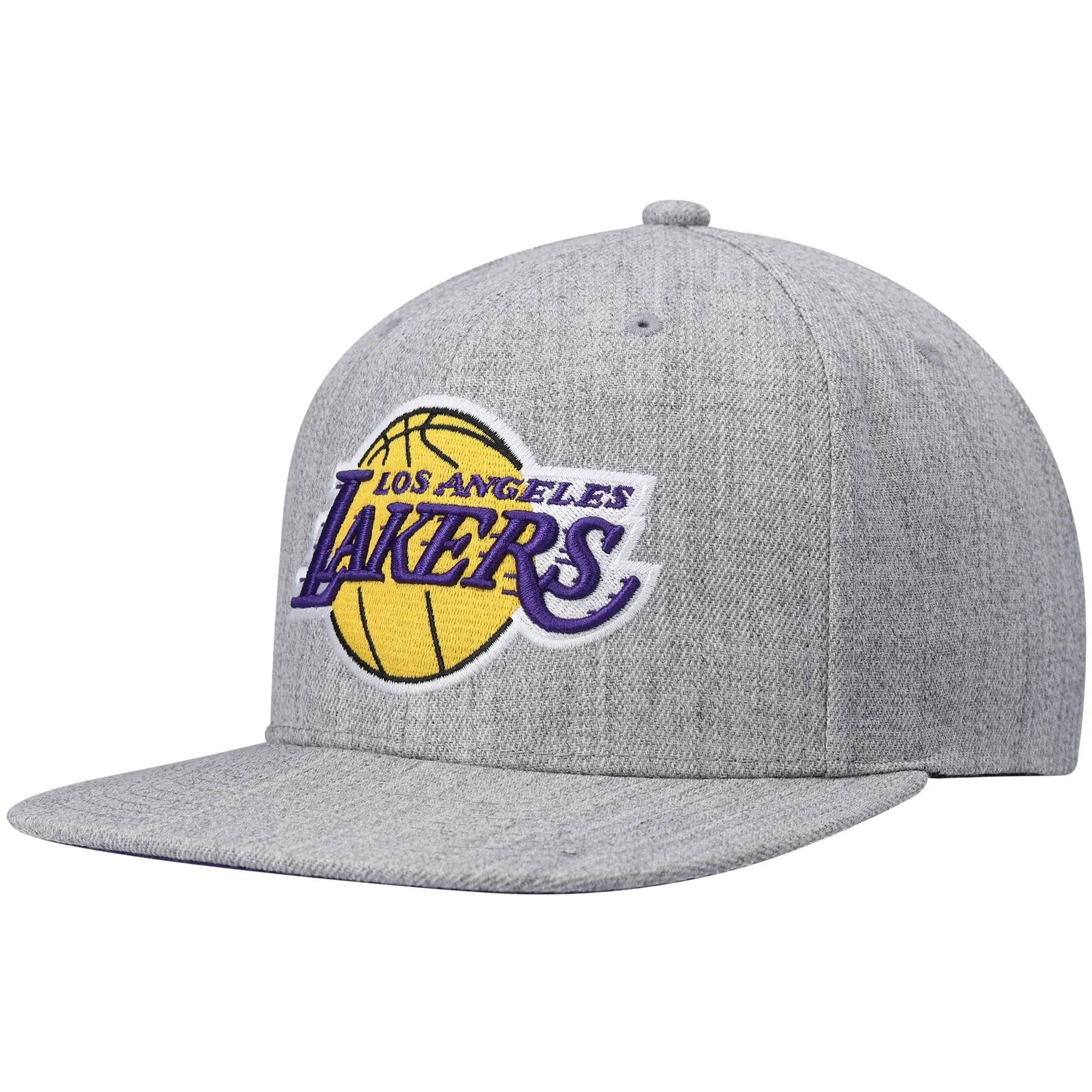 Mitchell & Ness Men's NBA Team Heather 2.0 Snapback Lakers Snapback Caps sold by Zulily