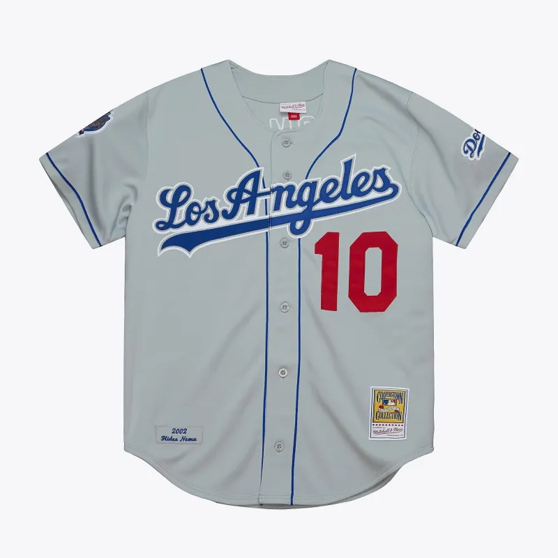 Mitchell & Ness Men's MLB Road Jersey Dodgers 2002 Hideo Nomo Jerseys made by Mitchell & Ness