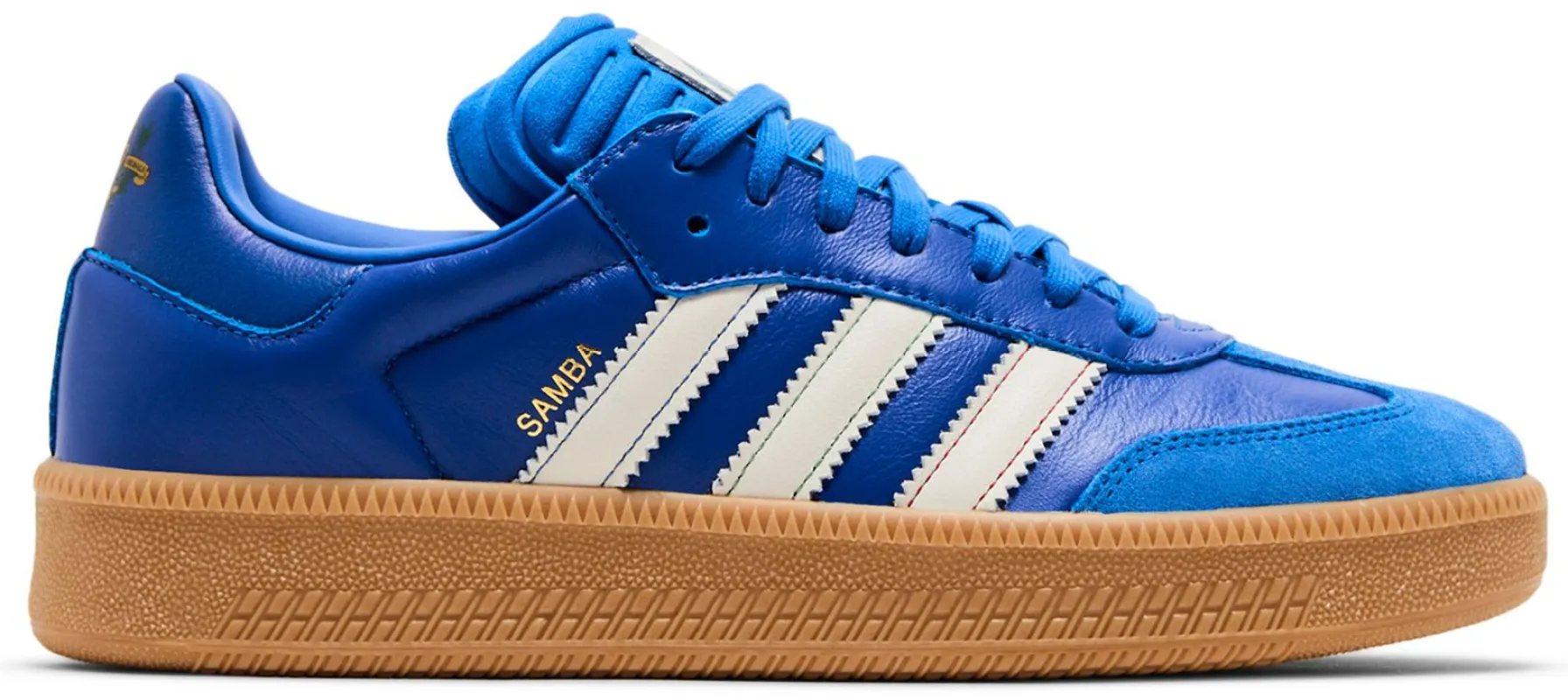 adidas Men's Samba Xlg 'Blue White Gum' Sneakers sold by Zulily